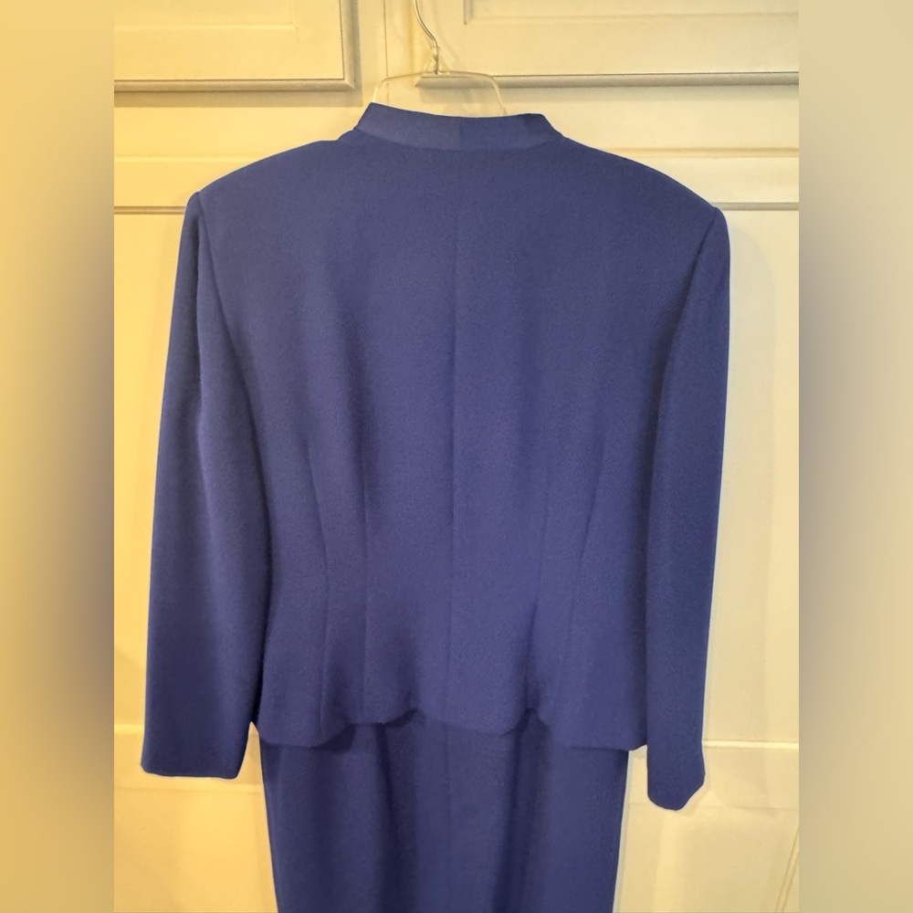 Donna Morgan Blue Dress and Jacket Set - Picture 4 of 5